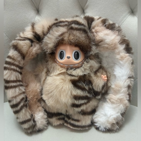 Custom Tiger-Print Labubu Bunny - New - Picture 2 of 3